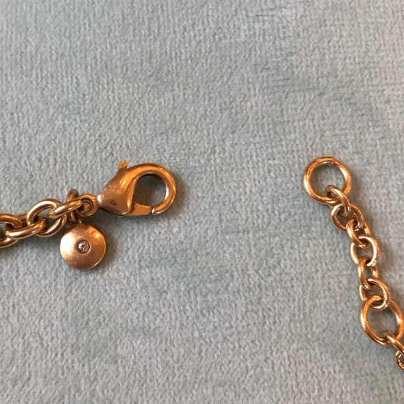 J CREW Gold Tone Chain, Cut Crystal Necklace - Picture 5 of 8